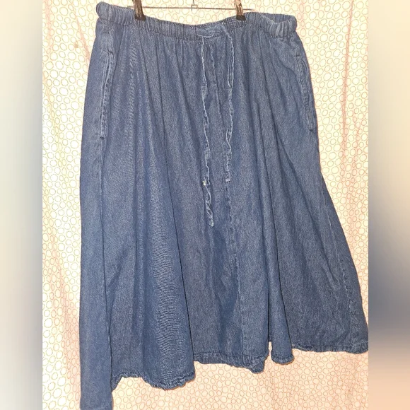 Woman Within Denim Skirt - Picture 4 of 8